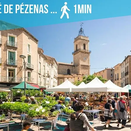 Colombine - Charme & Art De Vivre Au Coeur De Pezenas, Balcon, Wifi Fibre - Speciale Lejlighed